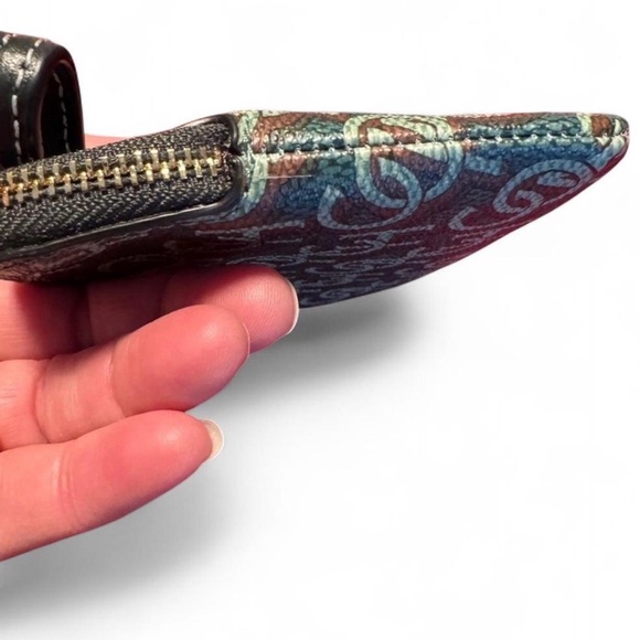 Coach Signature CM Leather Corner Zip Wristlet IMGRN NEW - Picture 4 of 7